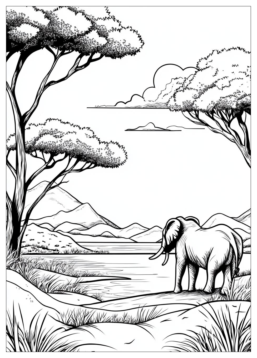 Afrika Tiere Ausmalbilder 10