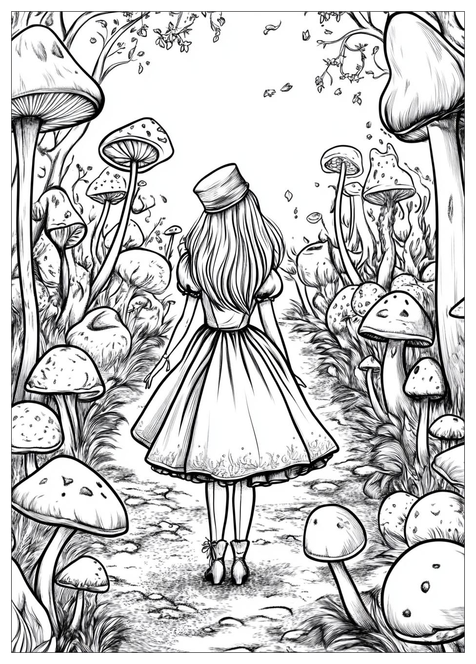 Alice Im Wunderland Ausmalbilder 2