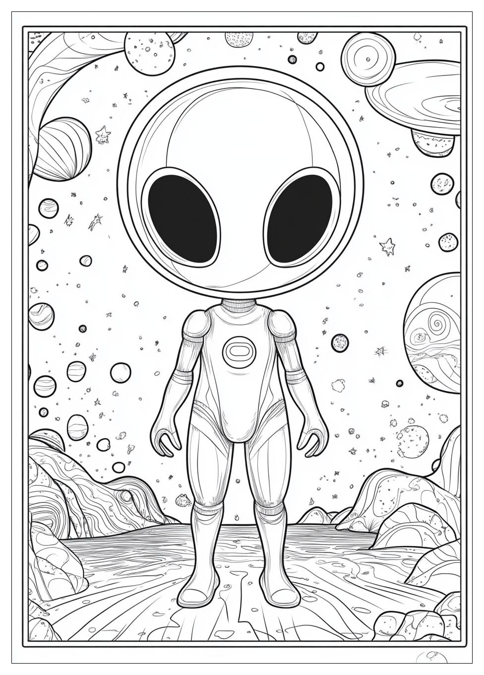 Alien Ausmalbilder 4