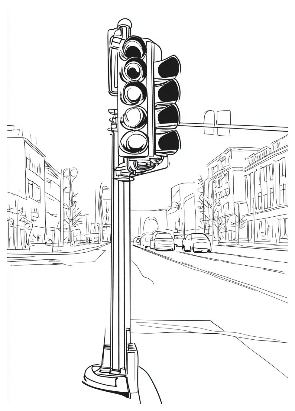 Ampel Ausmalbilder 24