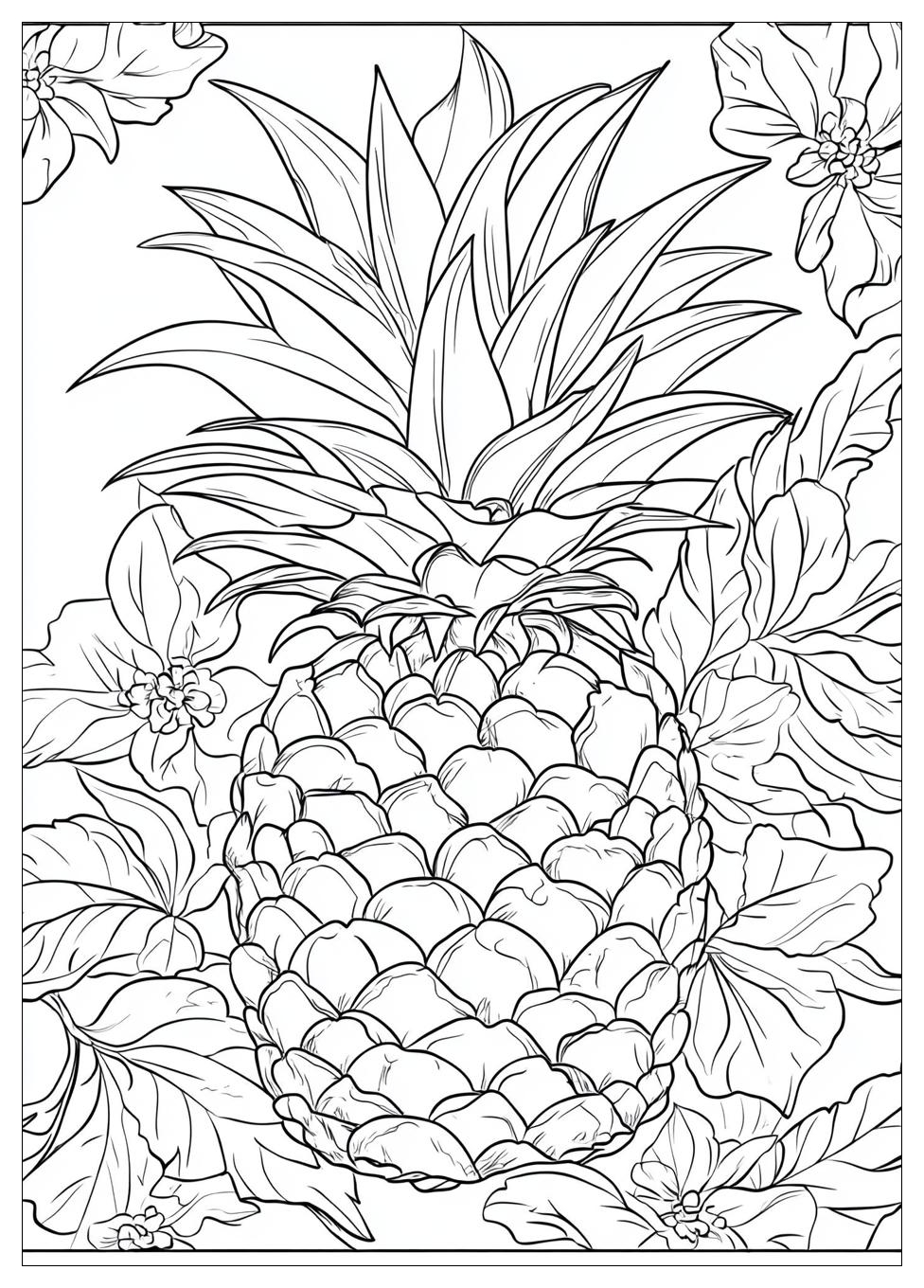 Ananas Ausmalbilder 1