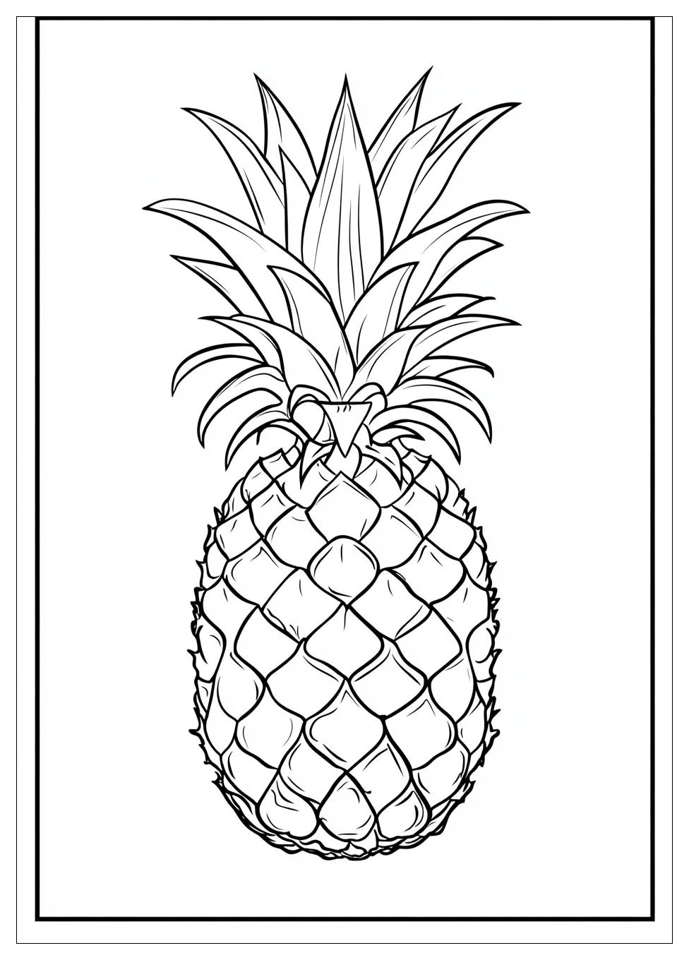 Ananas Ausmalbilder 12