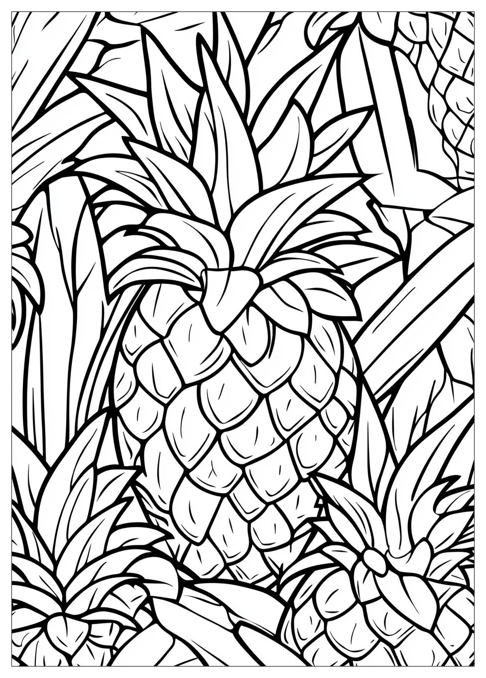 Ananas Ausmalbilder 2