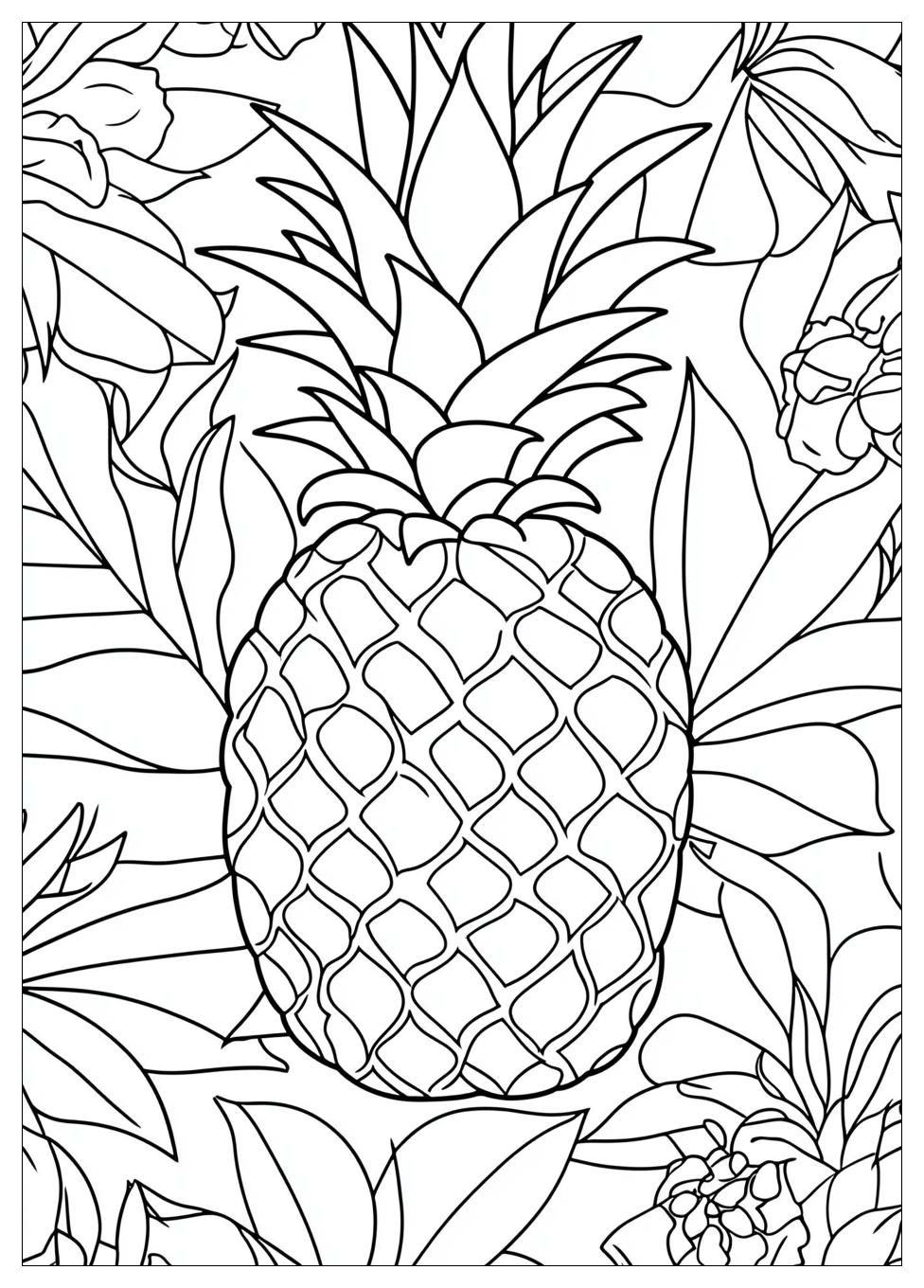 Ananas Ausmalbilder 6