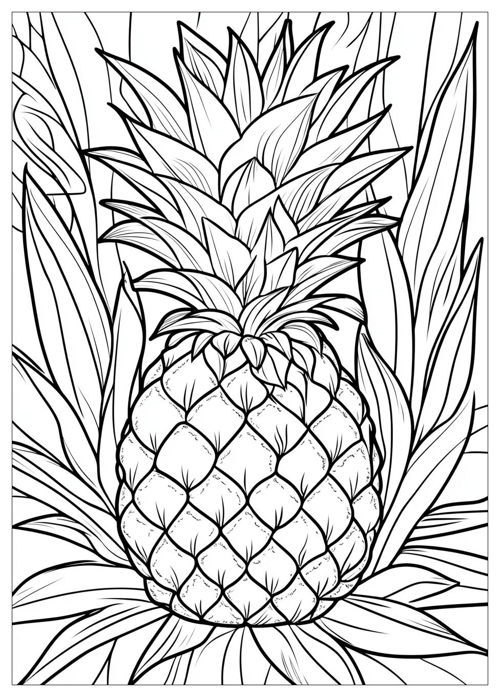 Ananas Ausmalbilder 9