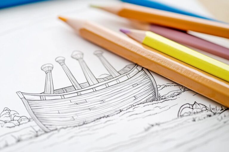Arche Noah Ausmalbilder : Die Arche Noah zum Ausmalen