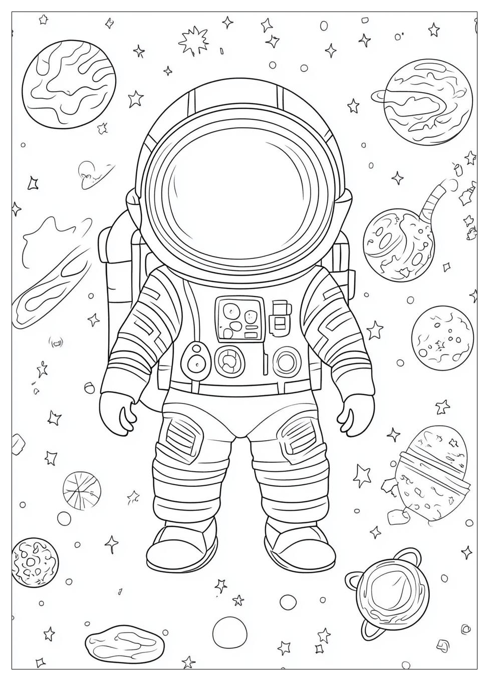 Astronaut Ausmalbilder 11