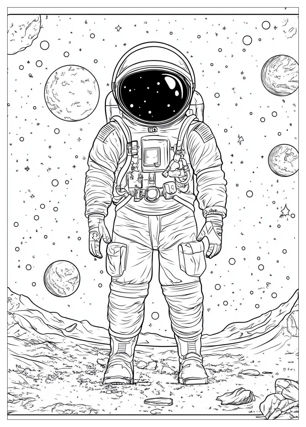 Astronaut Ausmalbilder 12