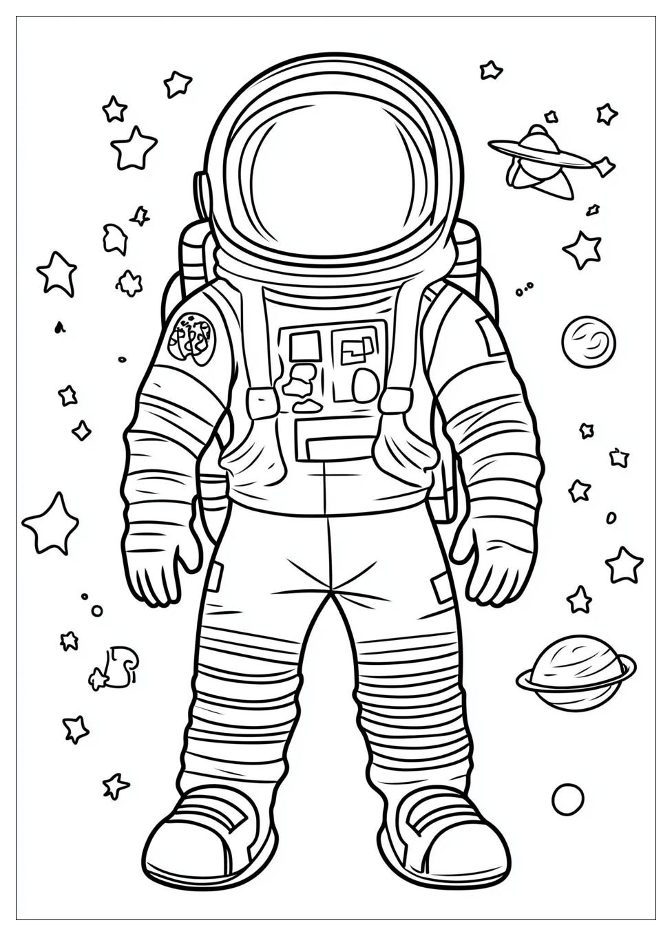 Astronaut Ausmalbilder 13