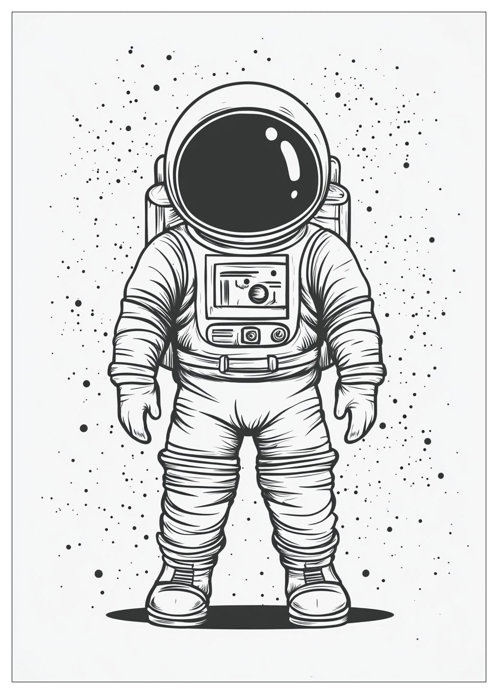 Astronaut Ausmalbilder 15