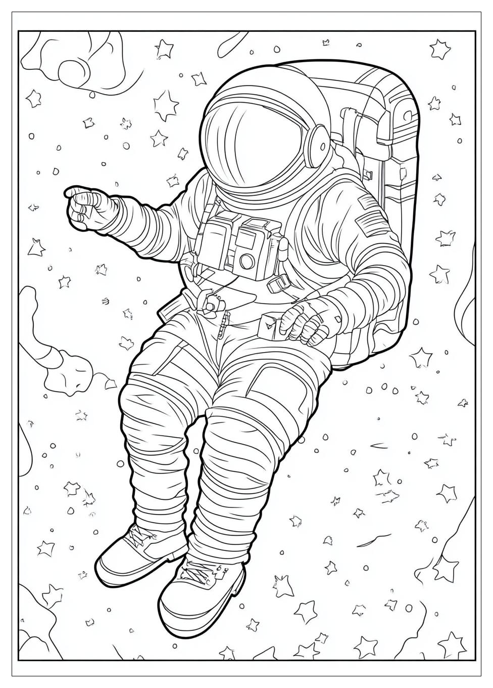 Astronaut Ausmalbilder 16