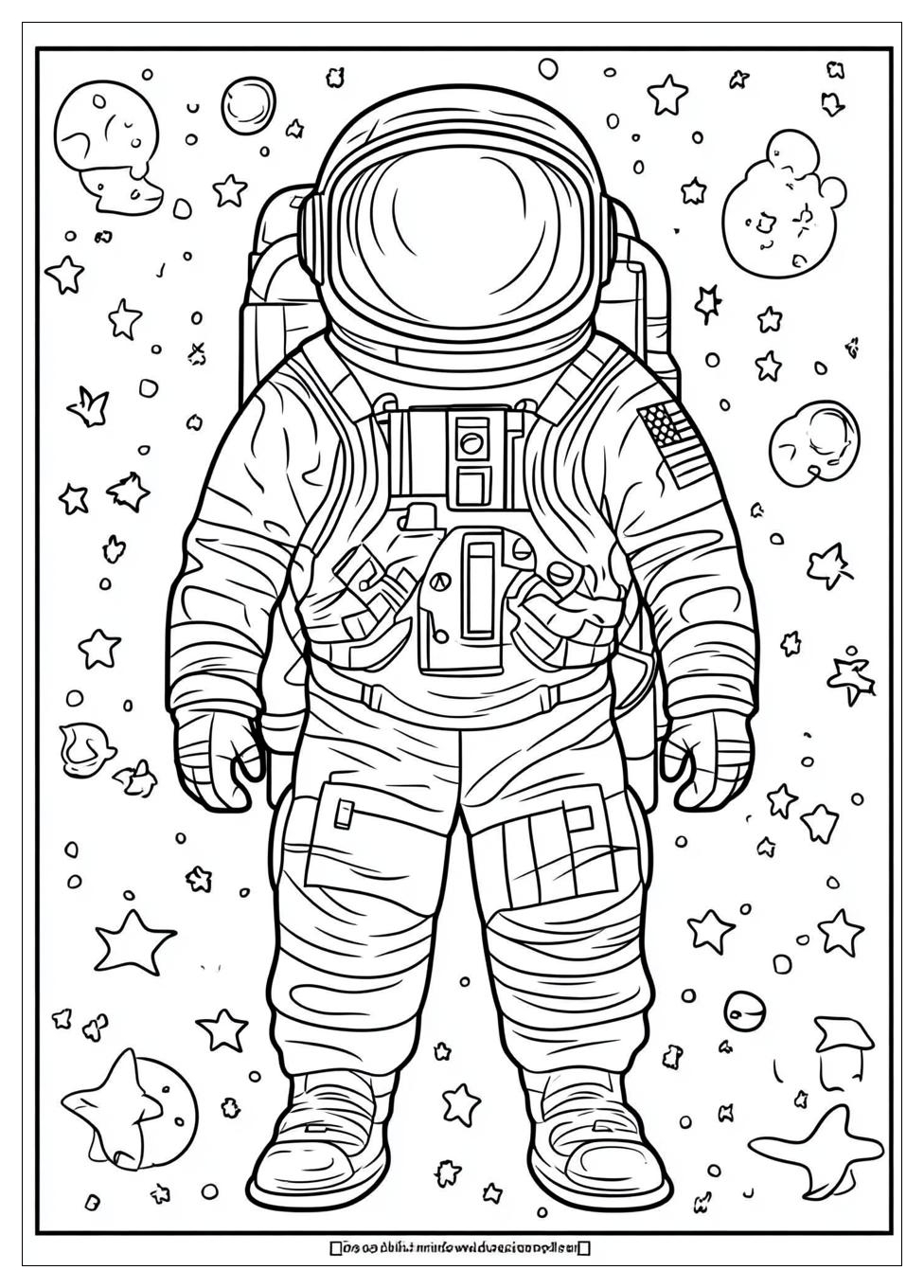 Astronaut Ausmalbilder 17