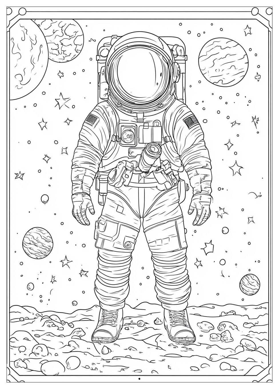 Astronaut Ausmalbilder 18