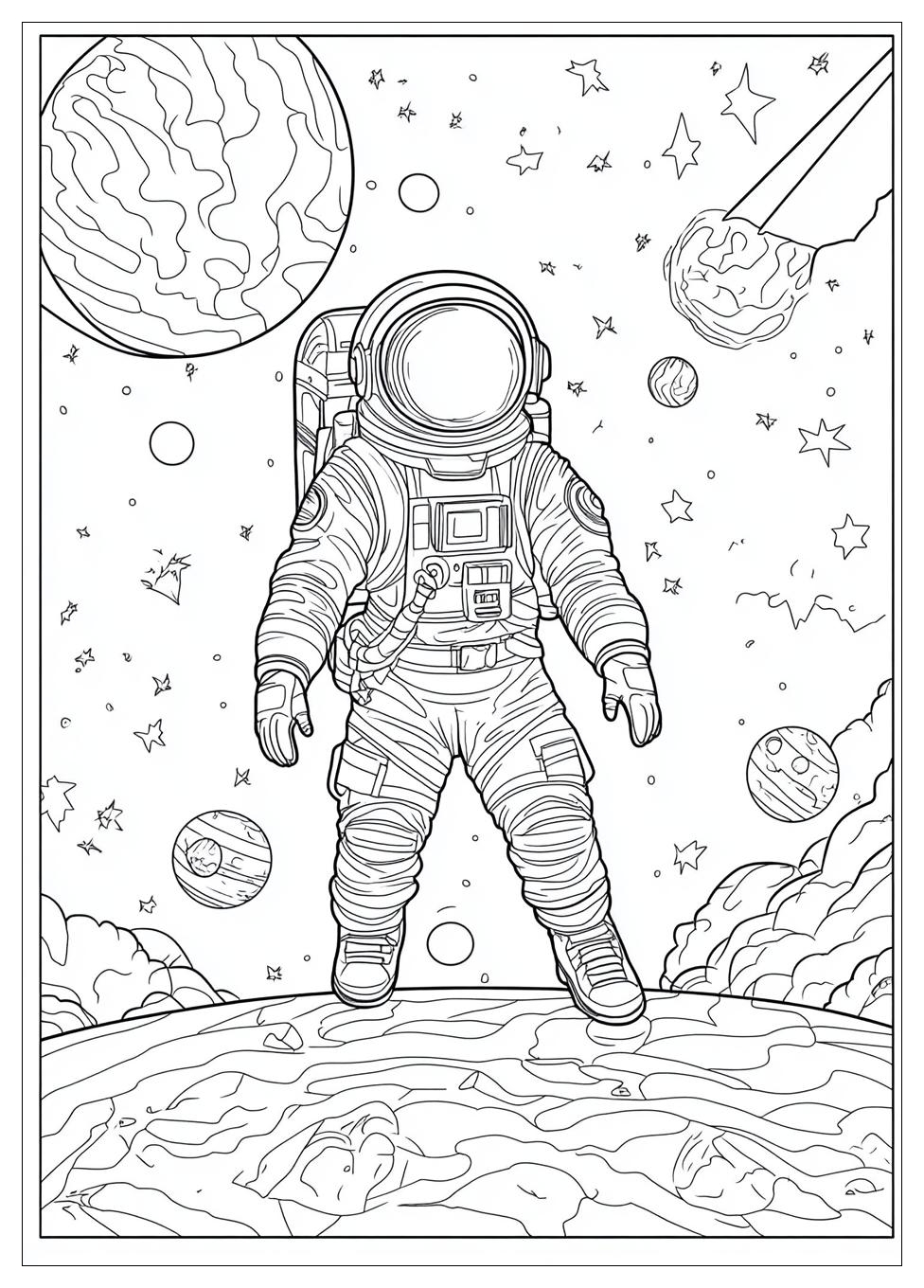 Astronaut Ausmalbilder 20