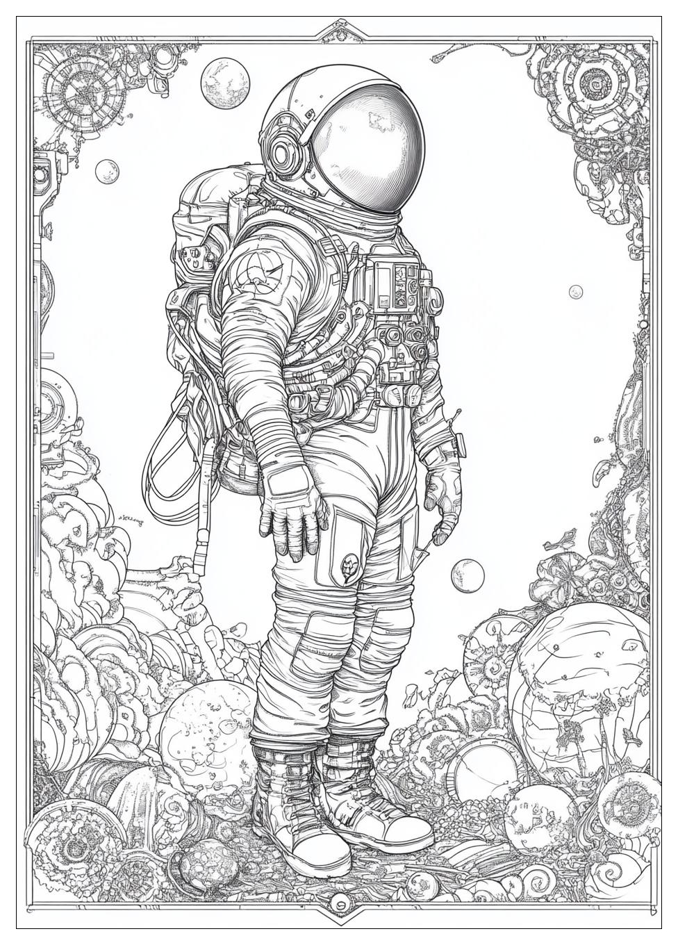 Astronaut Ausmalbilder 23