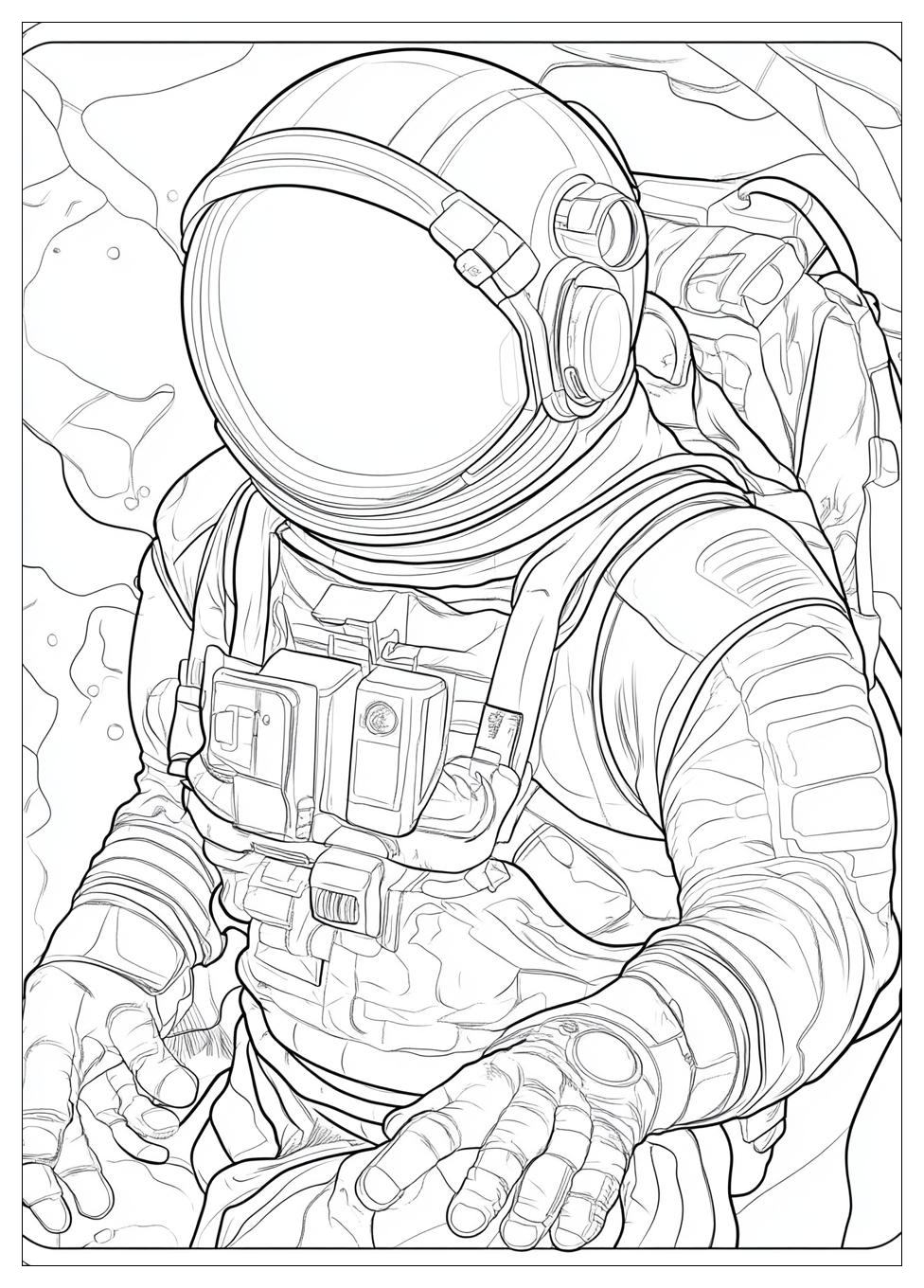 Astronaut Ausmalbilder 24