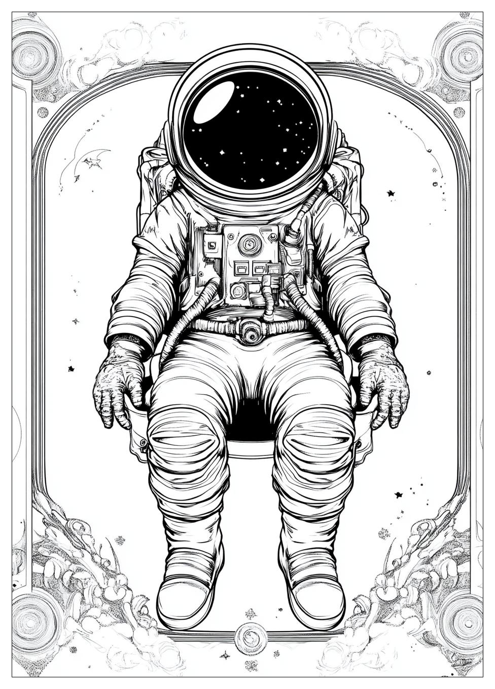 Astronaut Ausmalbilder 5