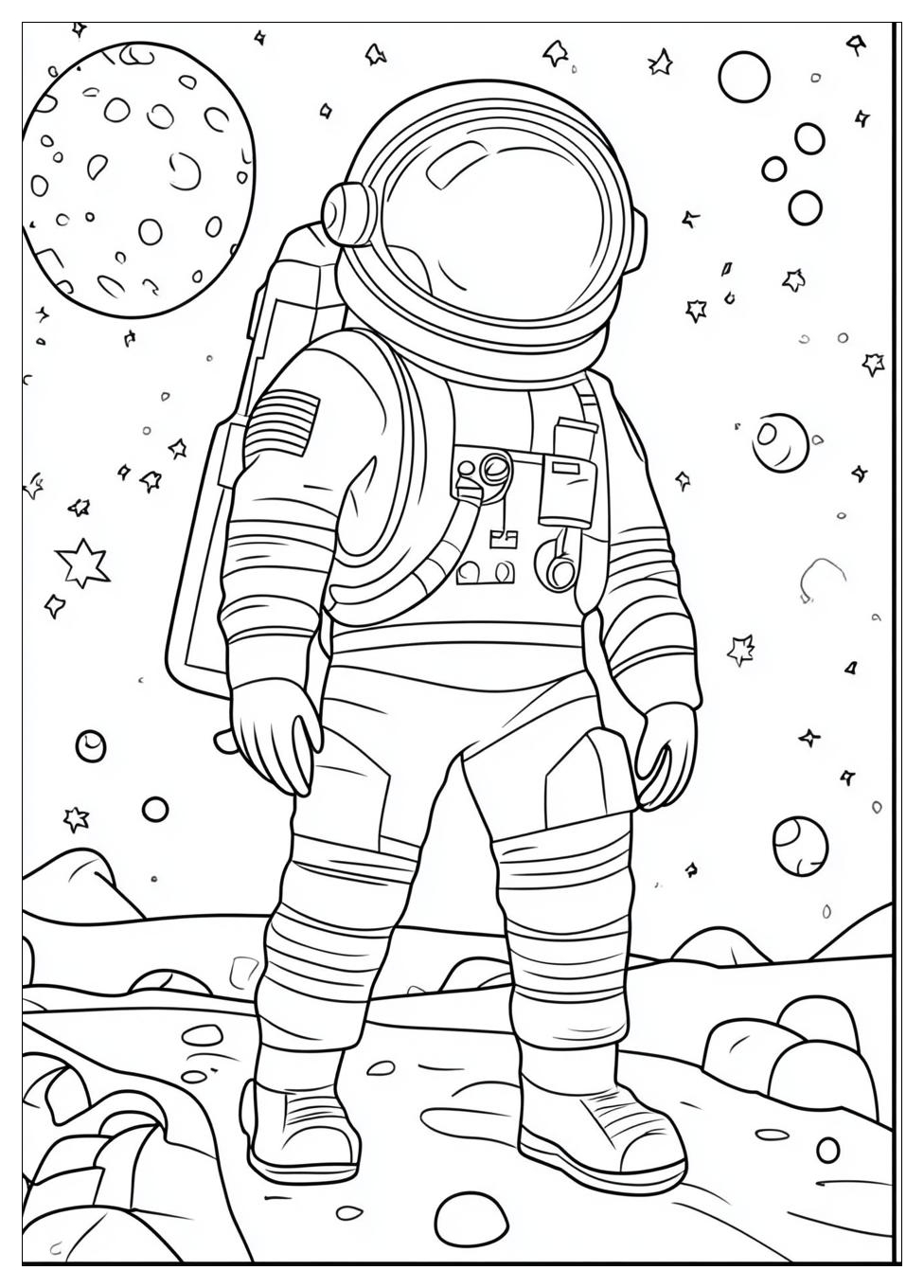 Astronaut Ausmalbilder 7