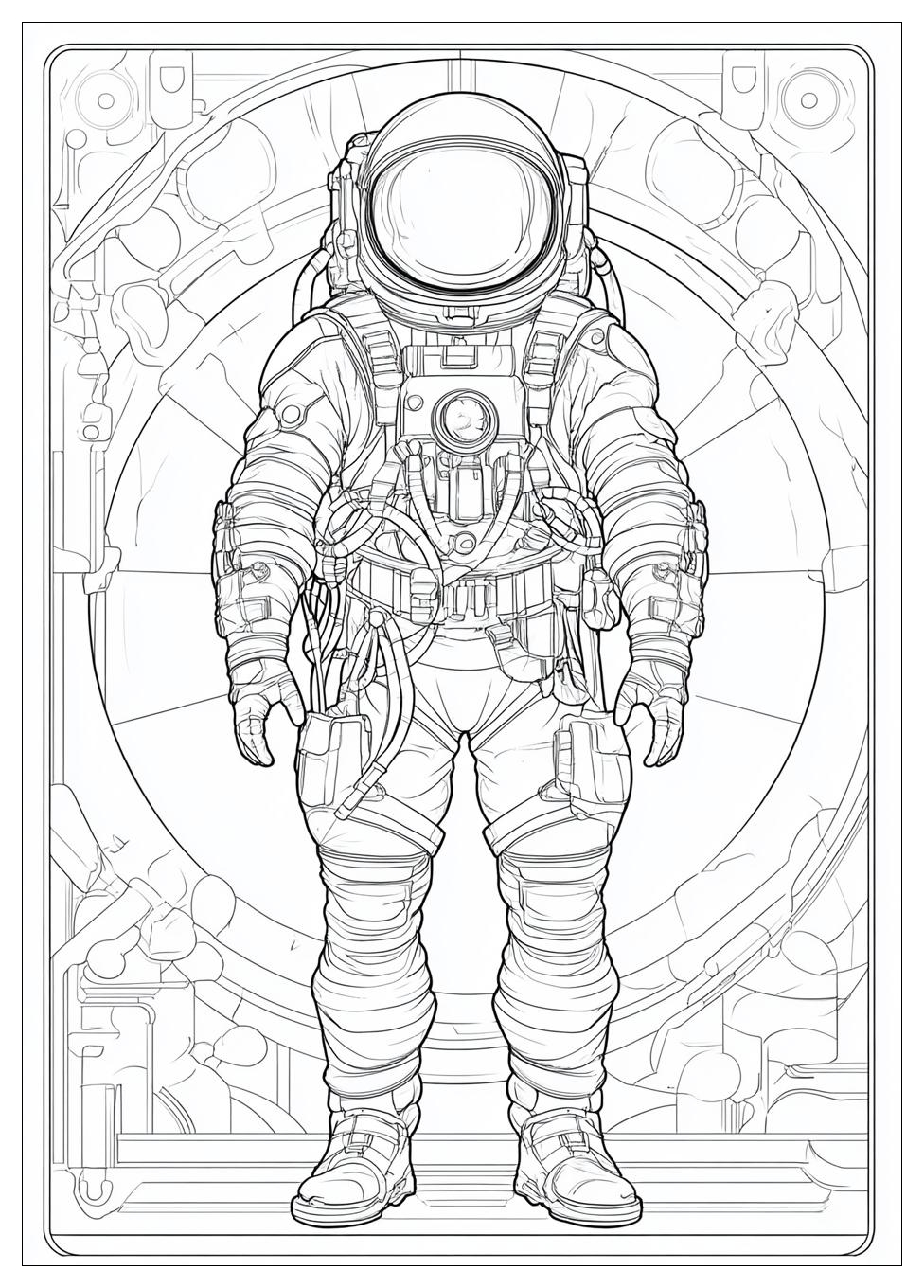 Astronaut Ausmalbilder 8