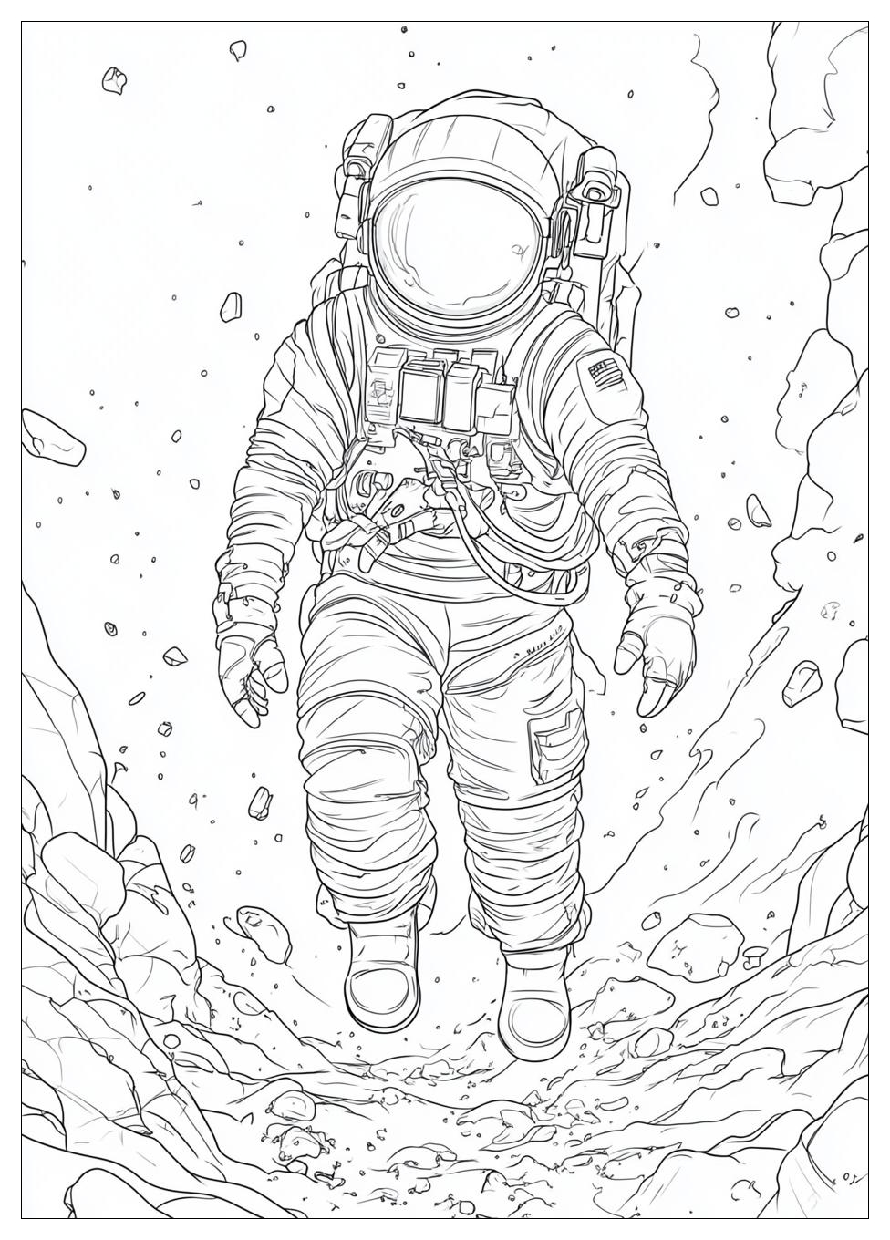 Astronaut Ausmalbilder 9