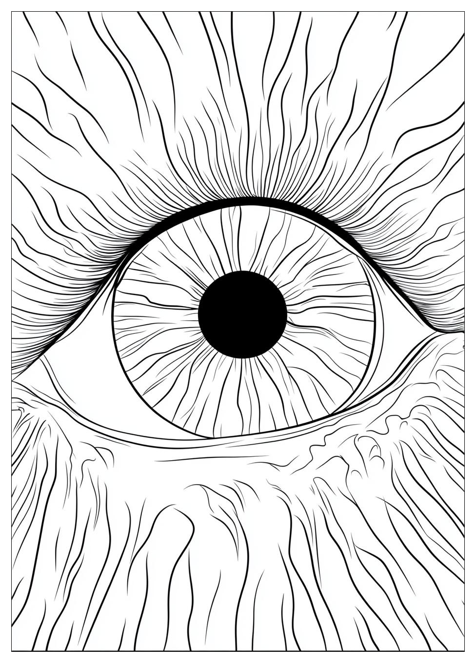 Augen Ausmalbilder 1