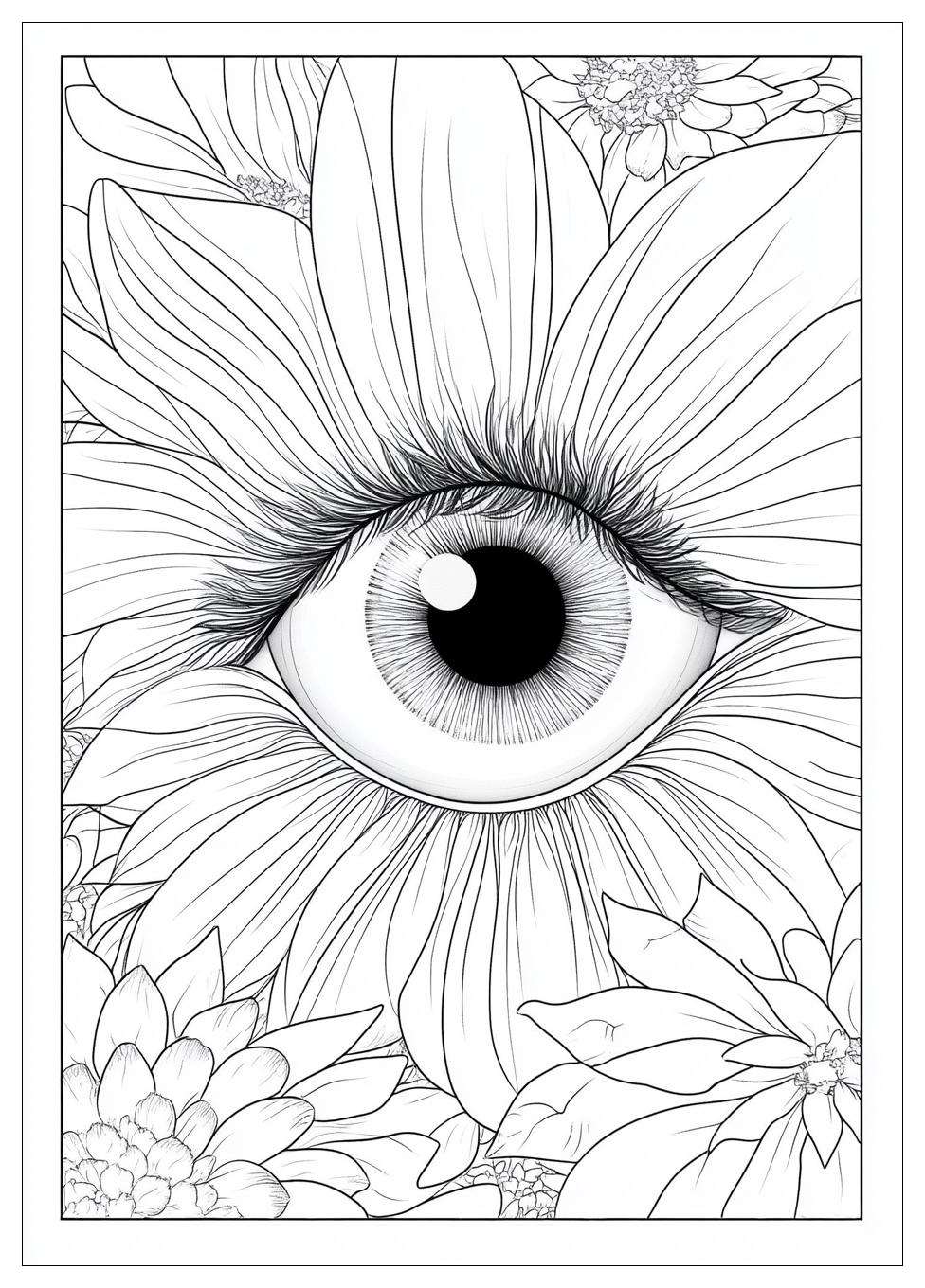 Augen Ausmalbilder 4