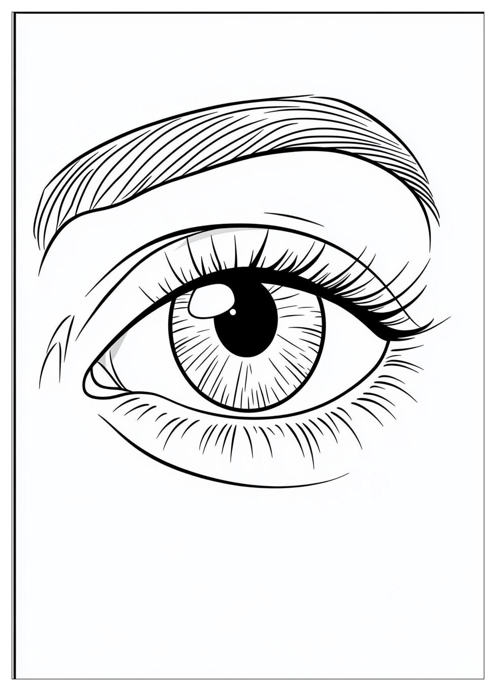 Augen Ausmalbilder 6