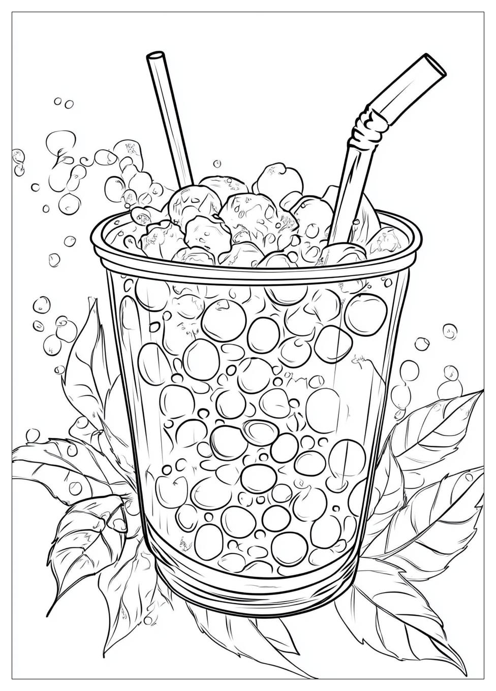 Ausdrucken Bubble Tea Ausmalbilder 13