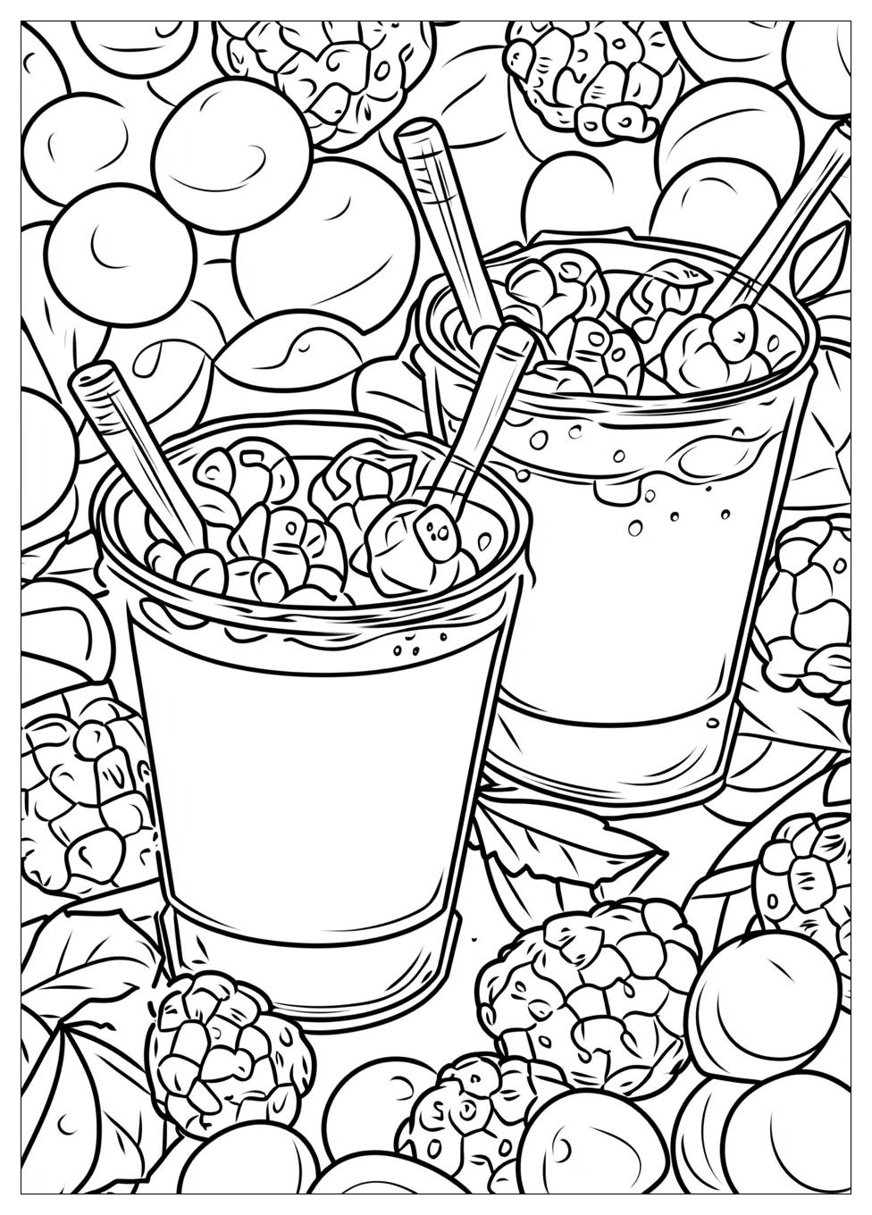 Ausdrucken Bubble Tea Ausmalbilder 15