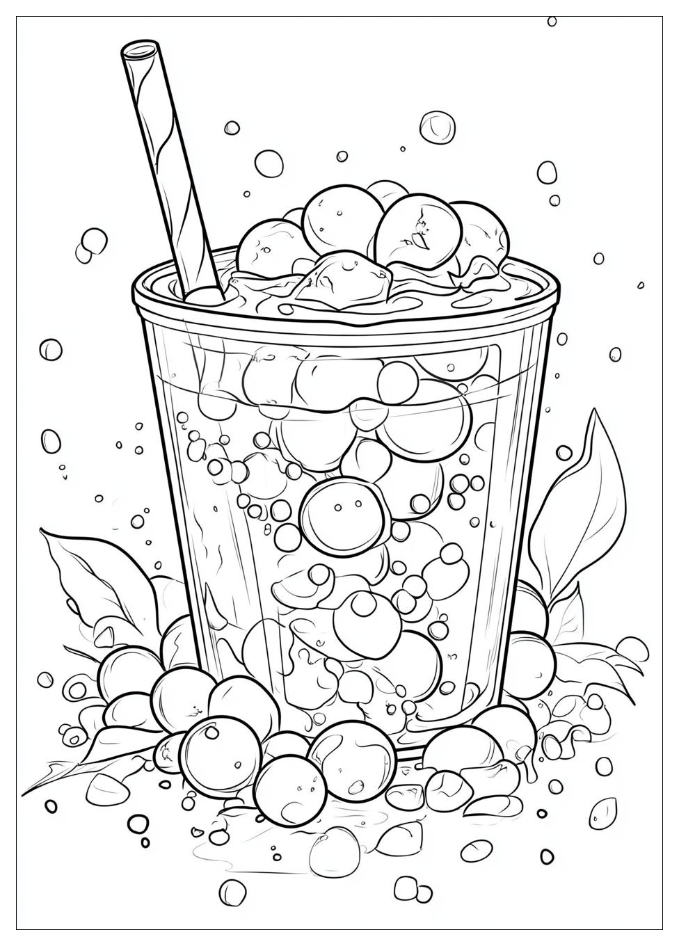 Ausdrucken Bubble Tea Ausmalbilder 16