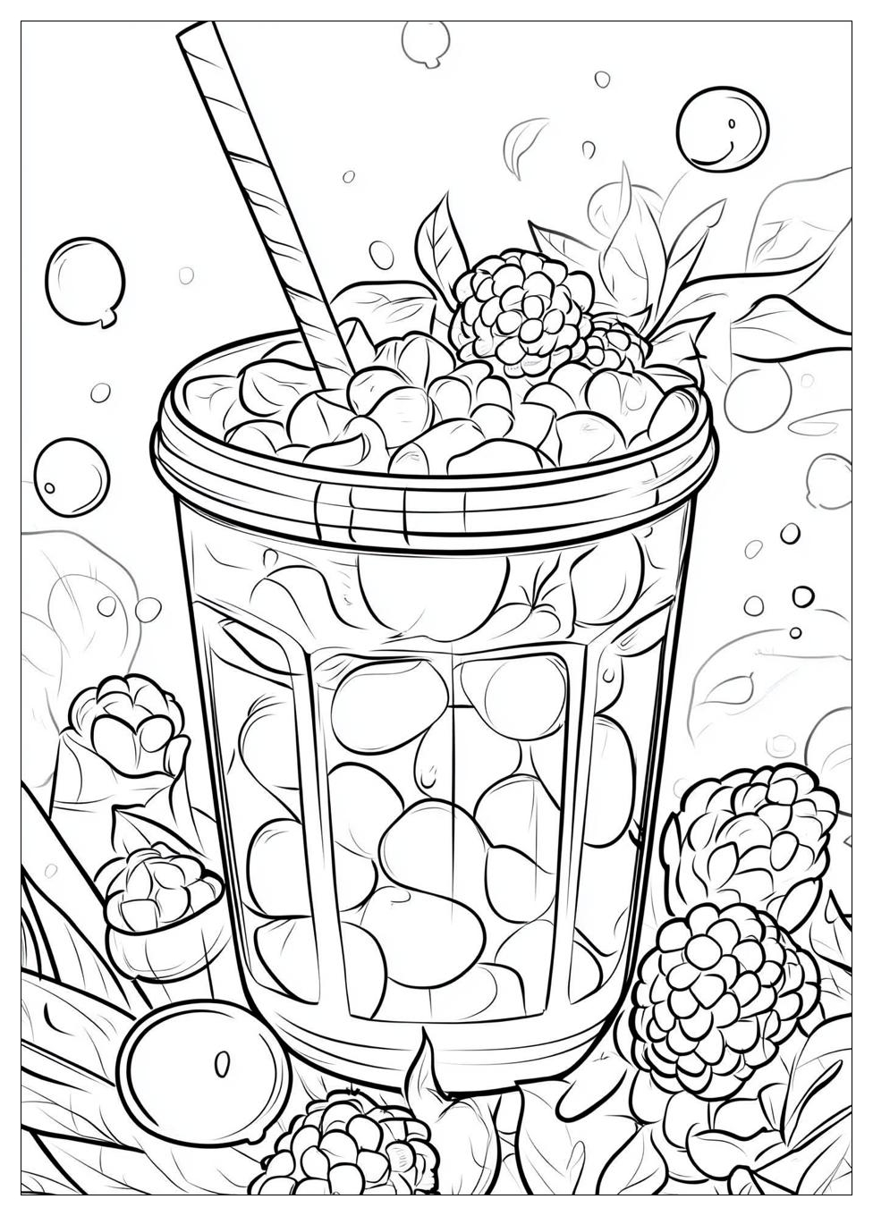 Ausdrucken Bubble Tea Ausmalbilder 17