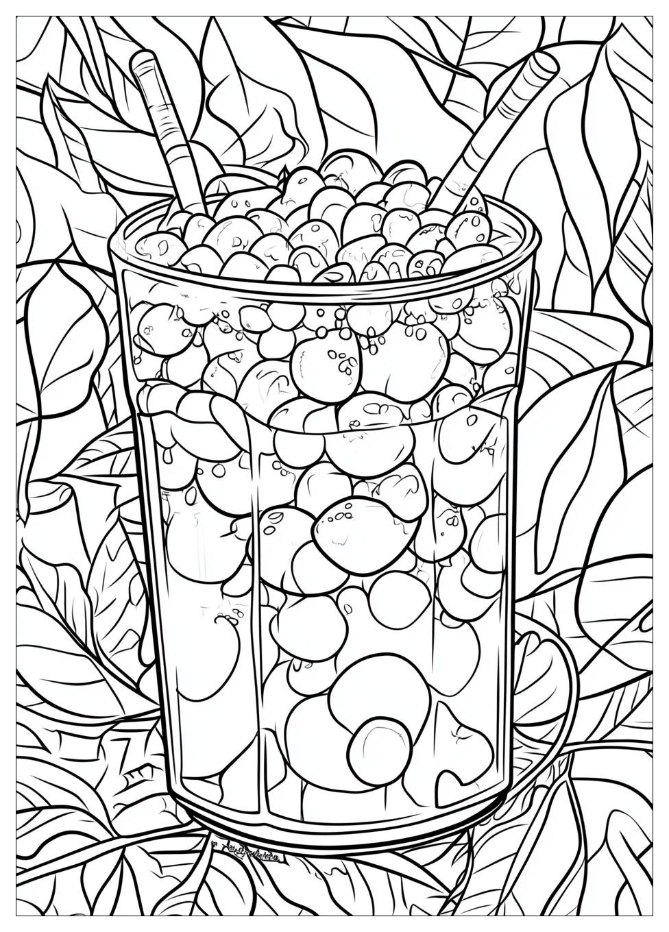 Ausdrucken Bubble Tea Ausmalbilder 18