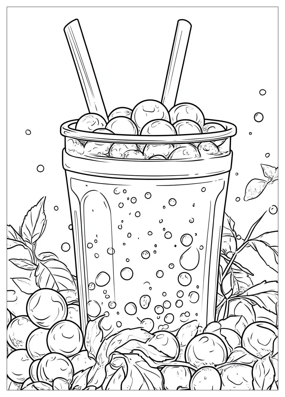 Ausdrucken Bubble Tea Ausmalbilder 19