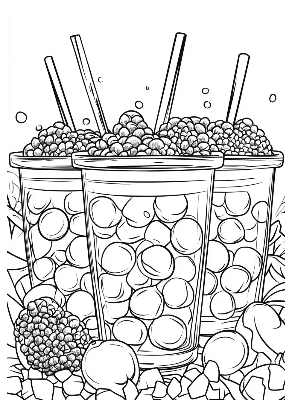 Ausdrucken Bubble Tea Ausmalbilder 20