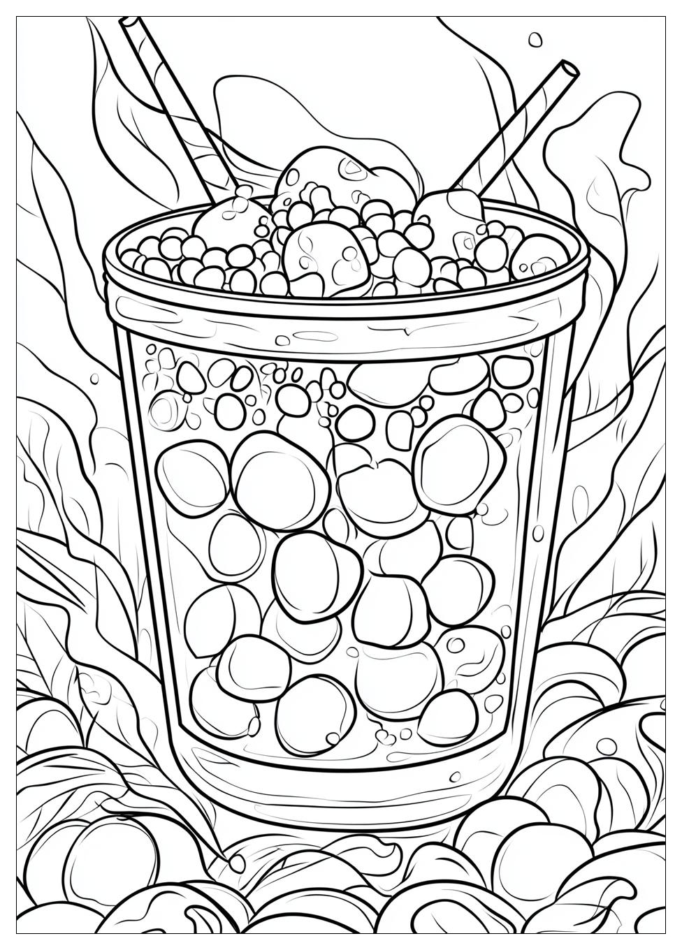 Ausdrucken Bubble Tea Ausmalbilder 21