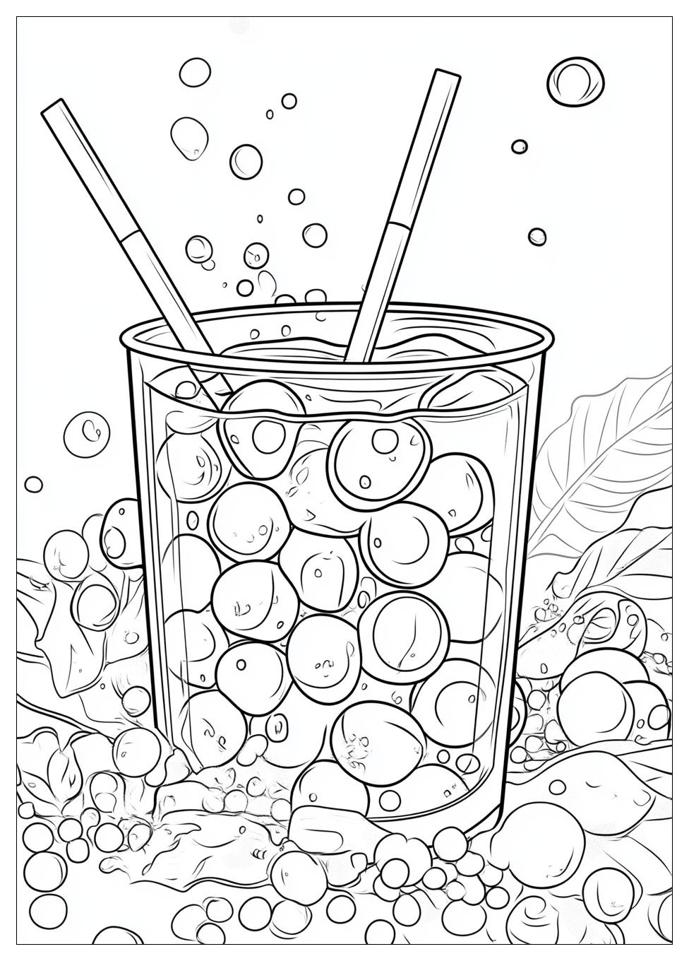 Ausdrucken Bubble Tea Ausmalbilder 22
