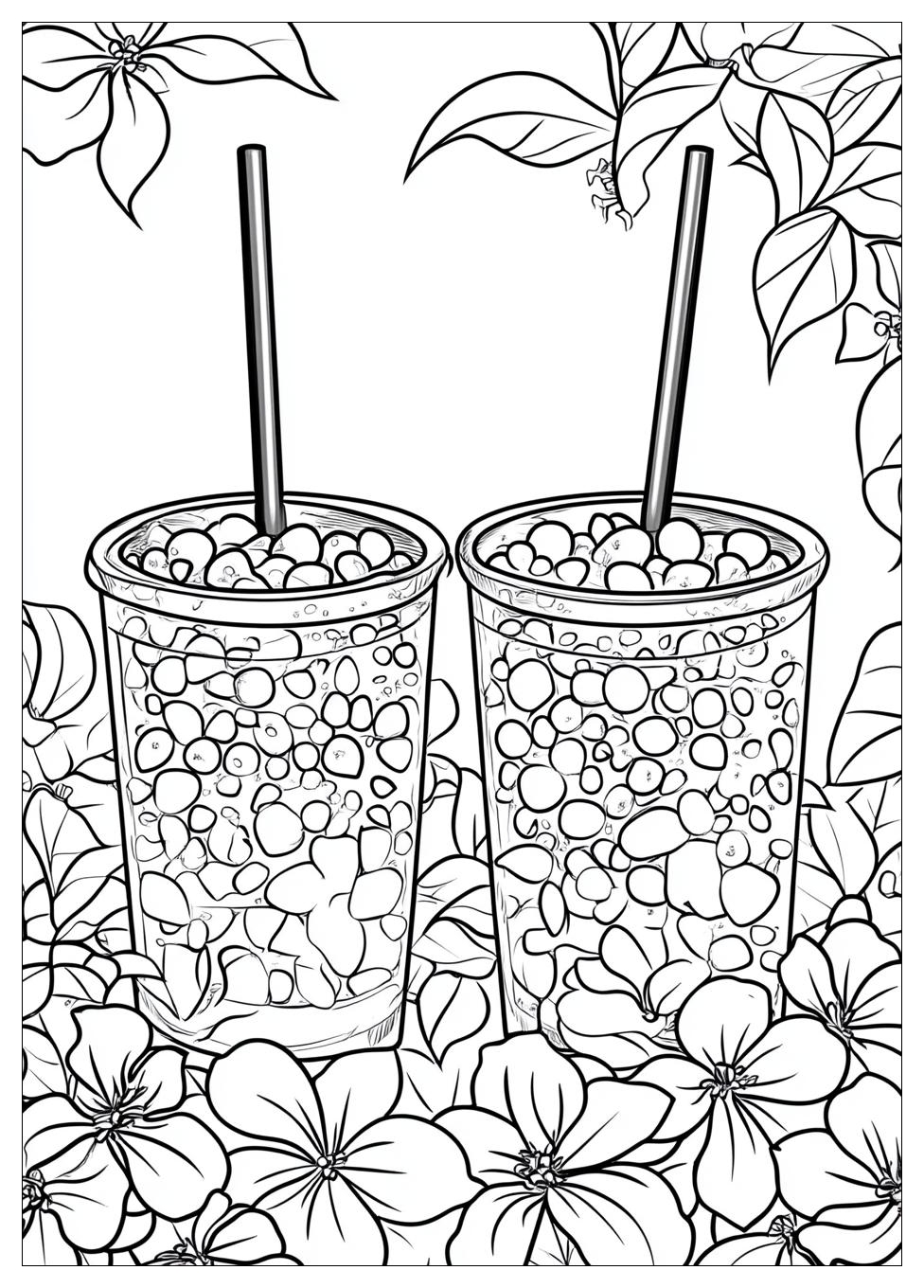Ausdrucken Bubble Tea Ausmalbilder 23