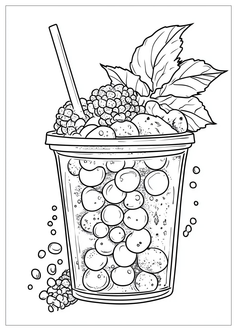 Ausdrucken Bubble Tea Ausmalbilder 24