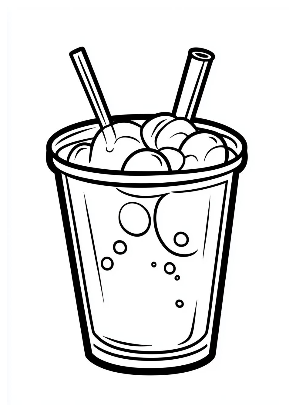 Ausdrucken Bubble Tea Ausmalbilder 3