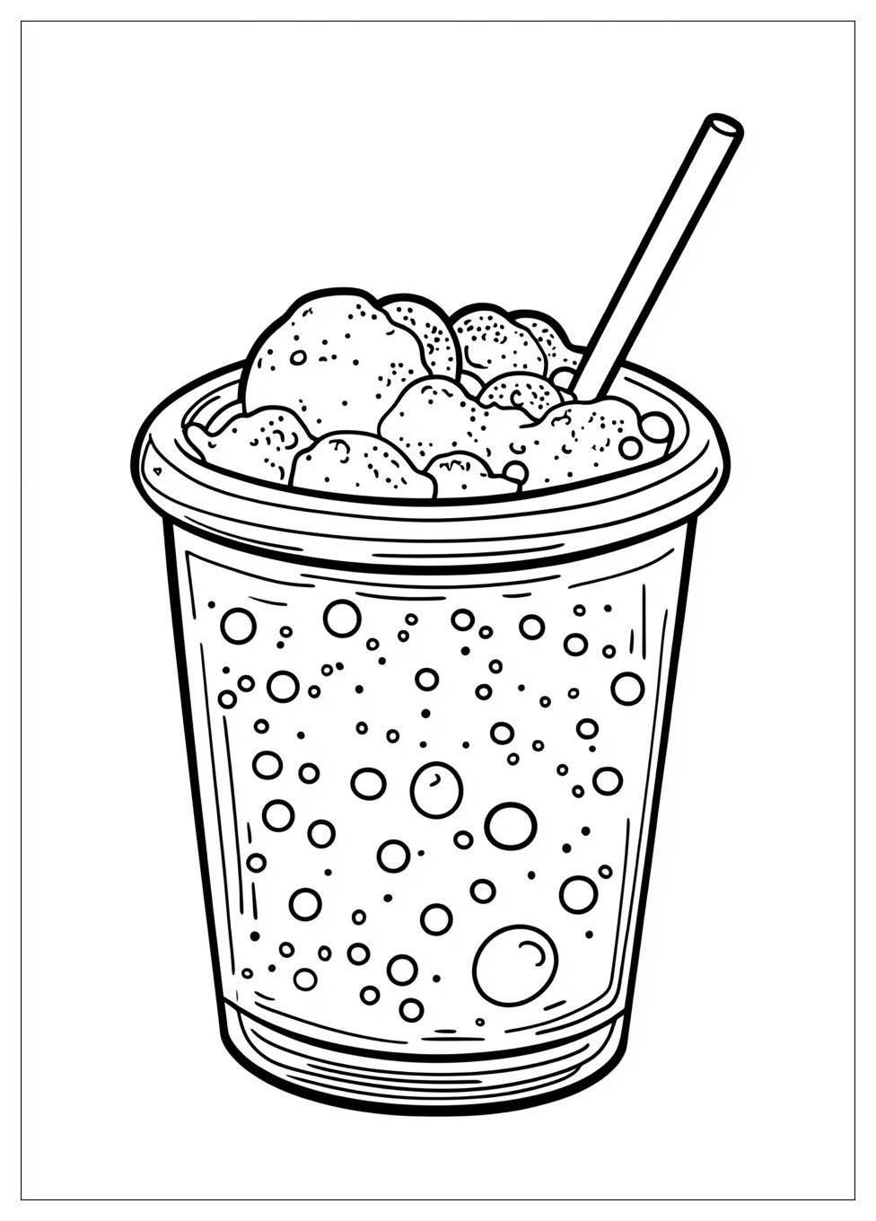 Ausdrucken Bubble Tea Ausmalbilder 5