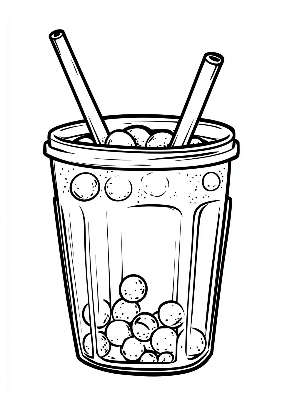 Ausdrucken Bubble Tea Ausmalbilder 6