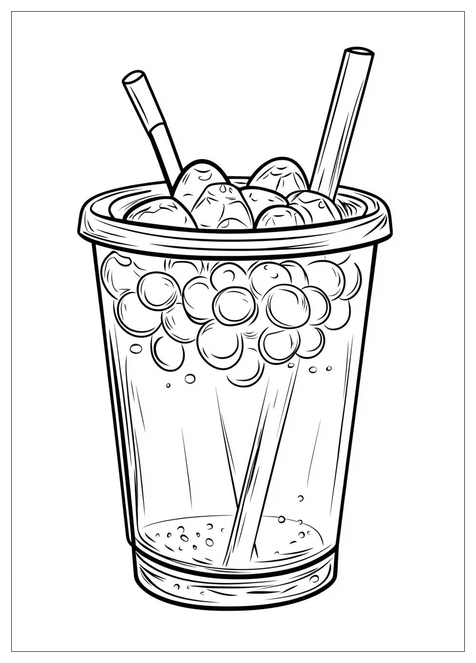 Ausdrucken Bubble Tea Ausmalbilder 8