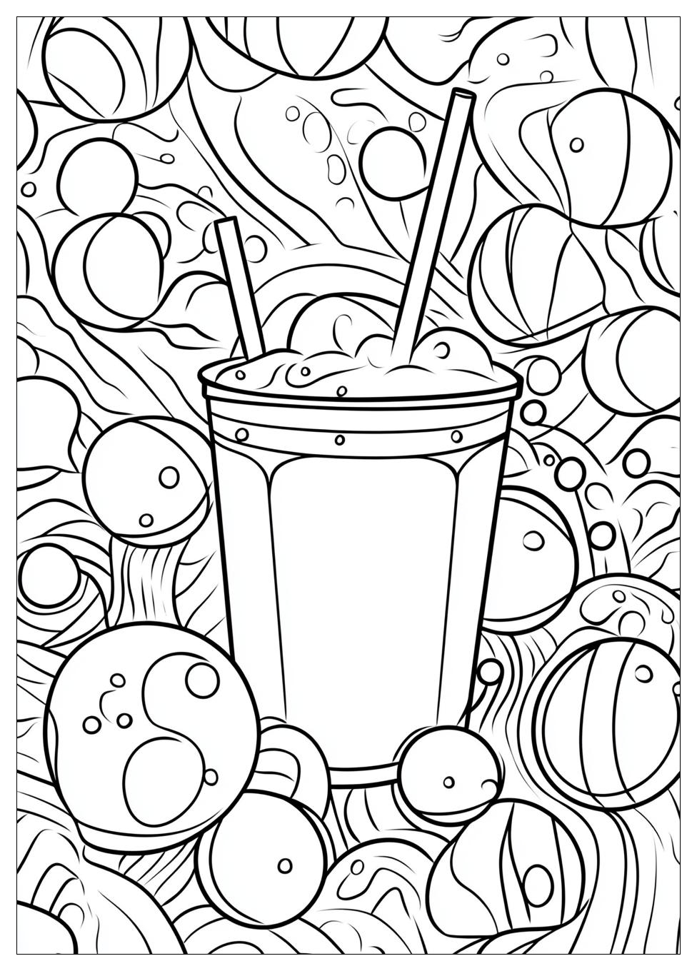 Ausdrucken Bubble Tea Ausmalbilder 9
