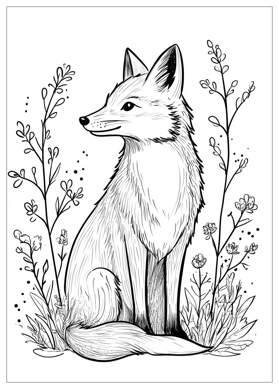 Ausdrucken Fuchs Ausmalbilder 11