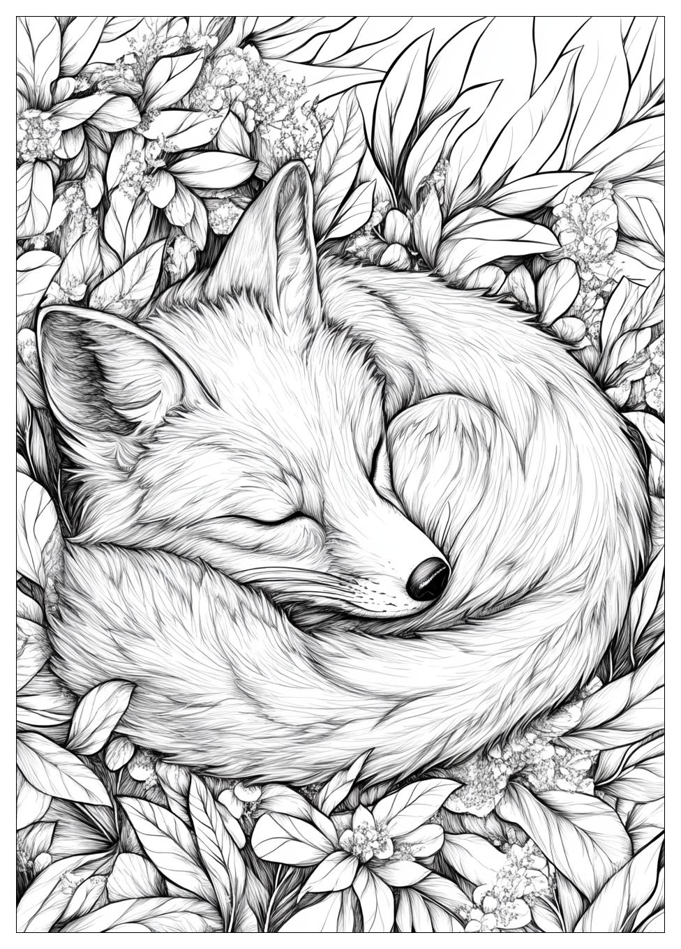 Ausdrucken Fuchs Ausmalbilder 17