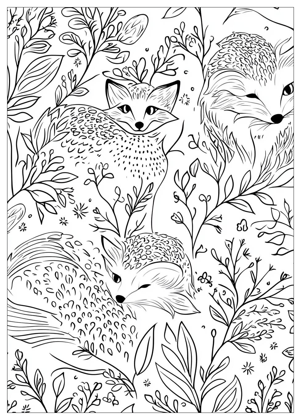 Ausdrucken Fuchs Ausmalbilder 24