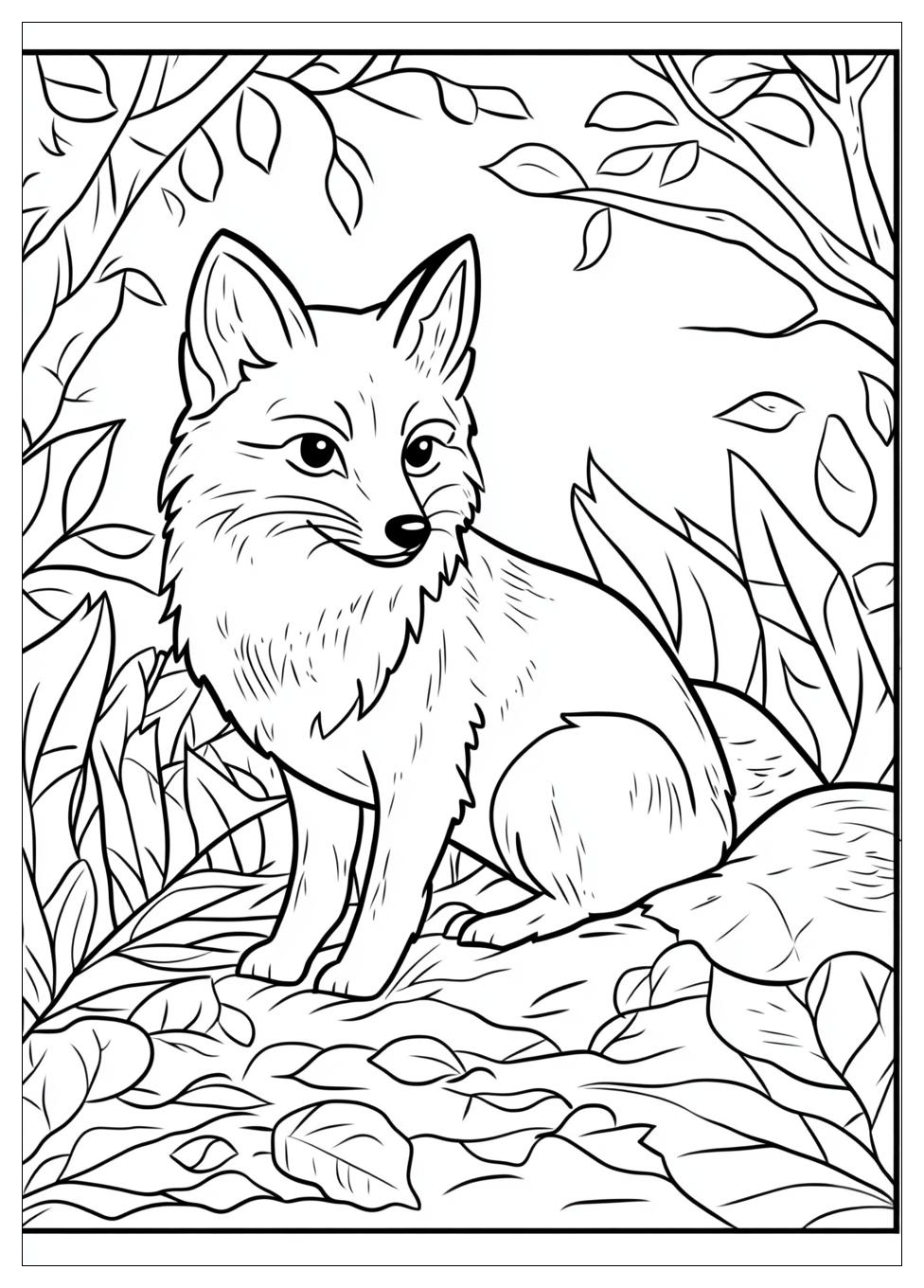 Ausdrucken Fuchs Ausmalbilder 4