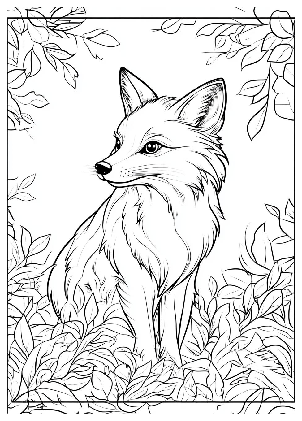 Ausdrucken Fuchs Ausmalbilder 7