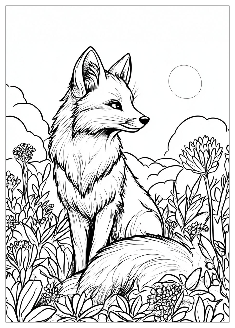 Ausdrucken Fuchs Ausmalbilder 9