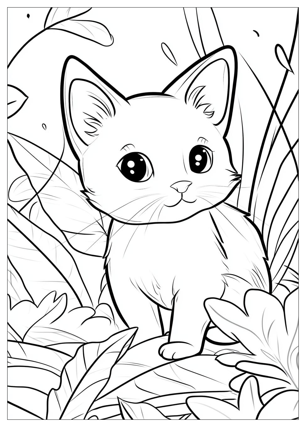 Baby Katzen Ausmalbilder 1